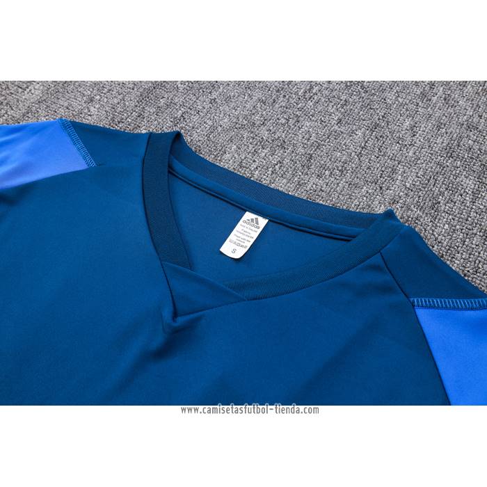 Chandal del Manchester United 2023 2024 Manga Corta Azul - Pantalon Corto